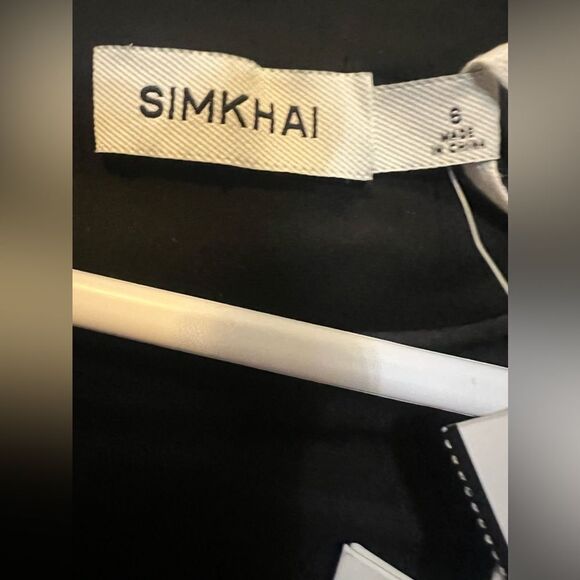 Jonathan Simkhai Black Mini dress Sz 6 Retail $595.00 - Picture 6 of 16